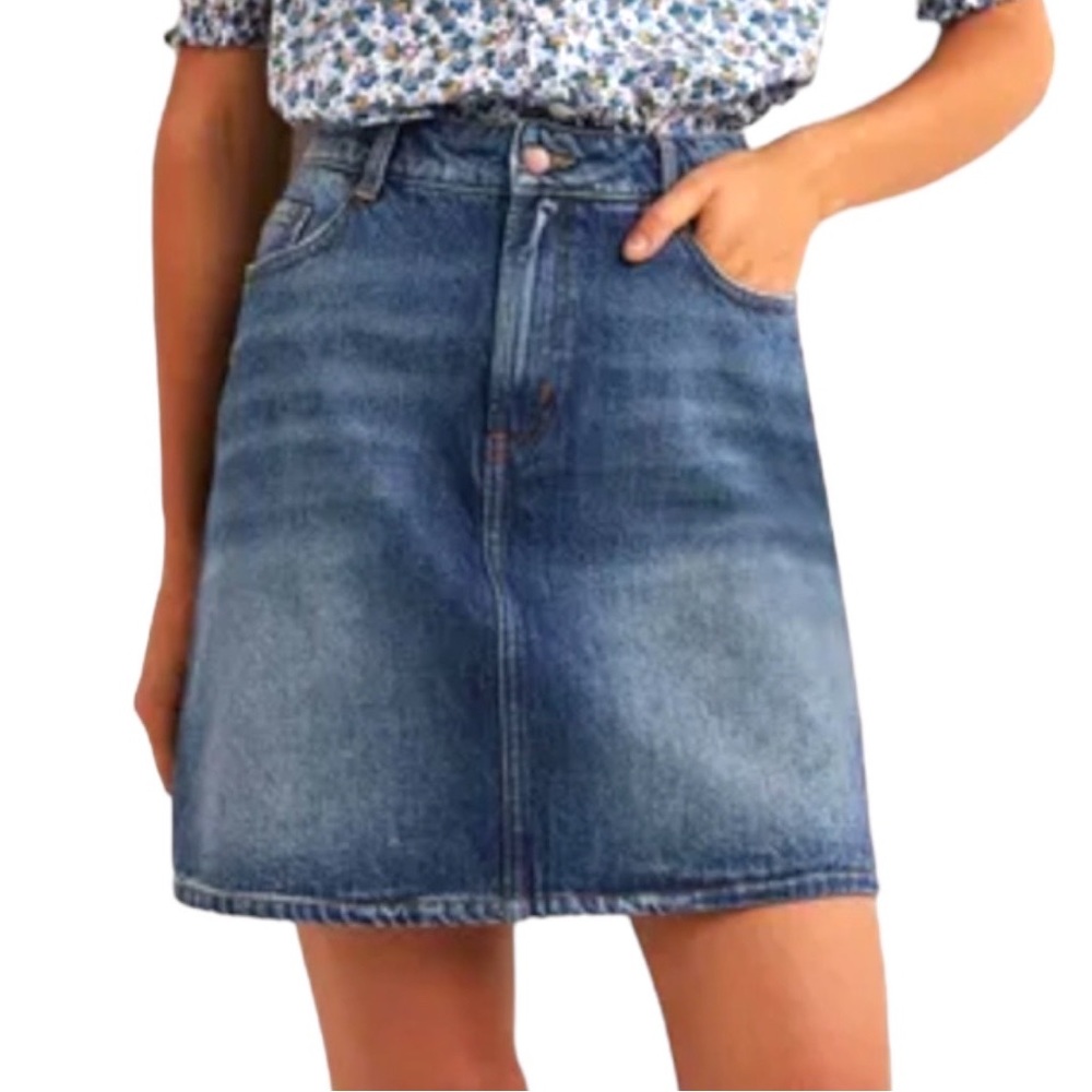 Boden Denim Skirt Medium Wash
